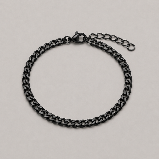 Cuban Link Bracelet (Black)