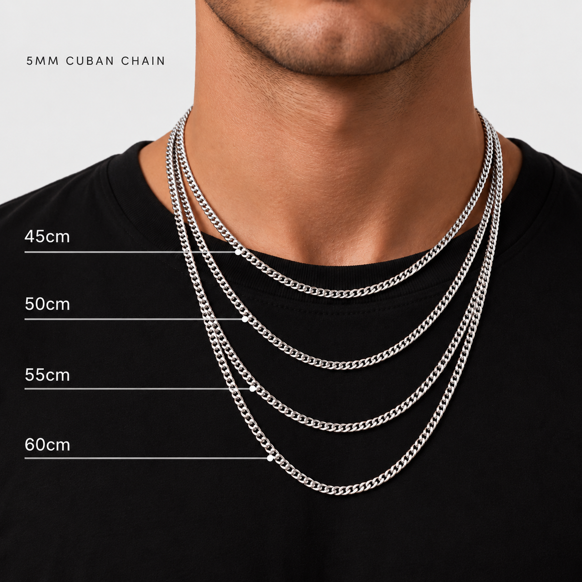 Cuban Chain 5mm (Silver)