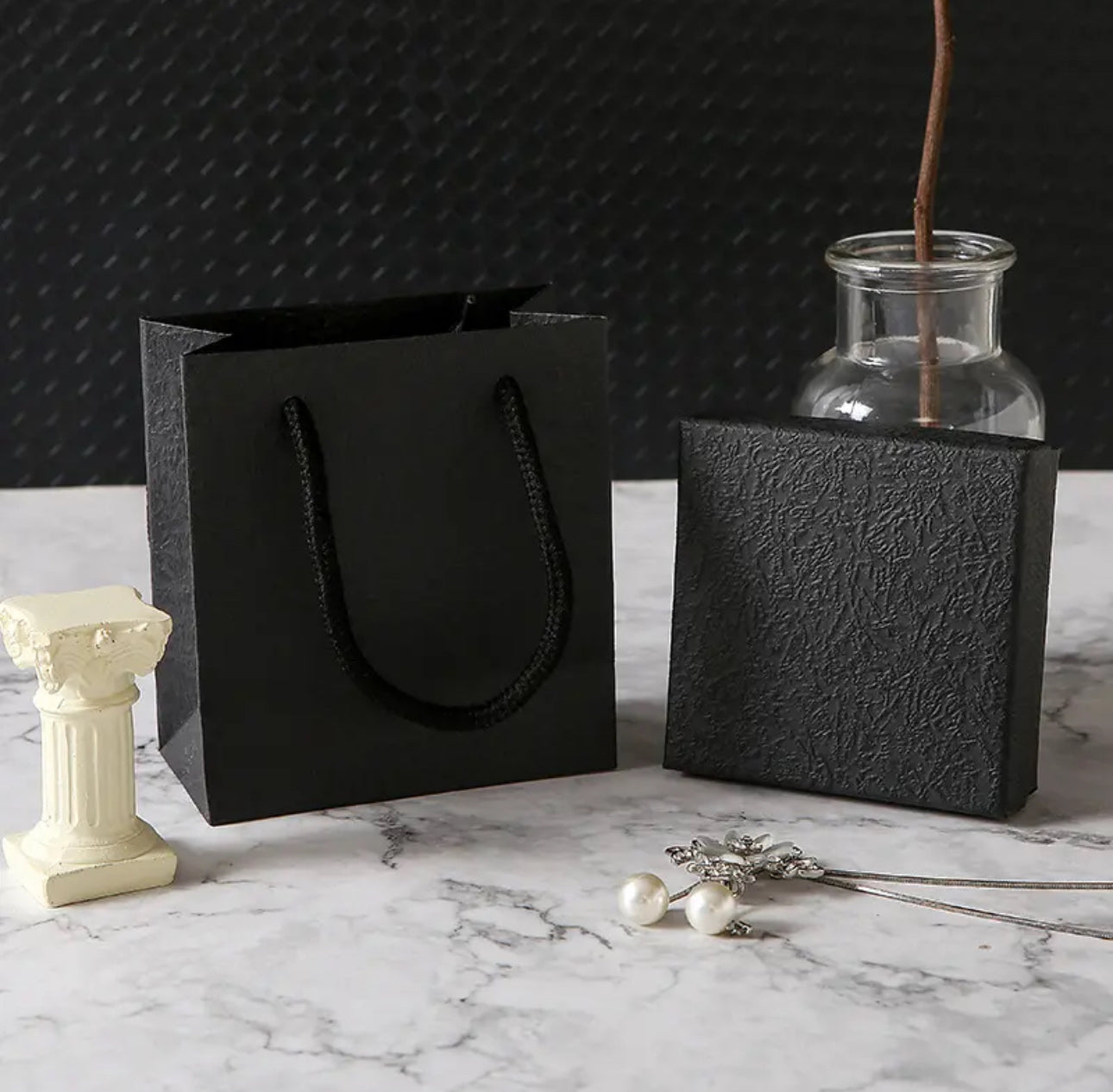 Black Gift Box & Bag