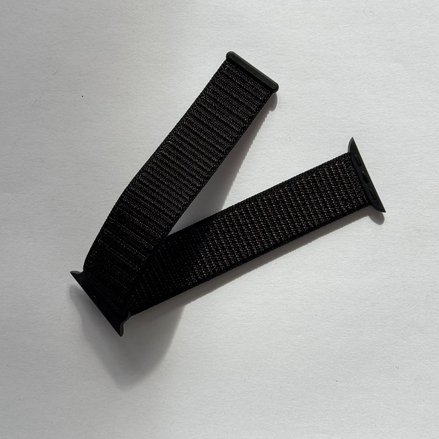 Black (Coloured) Nylon Apple Watch Band 38/40/41mm