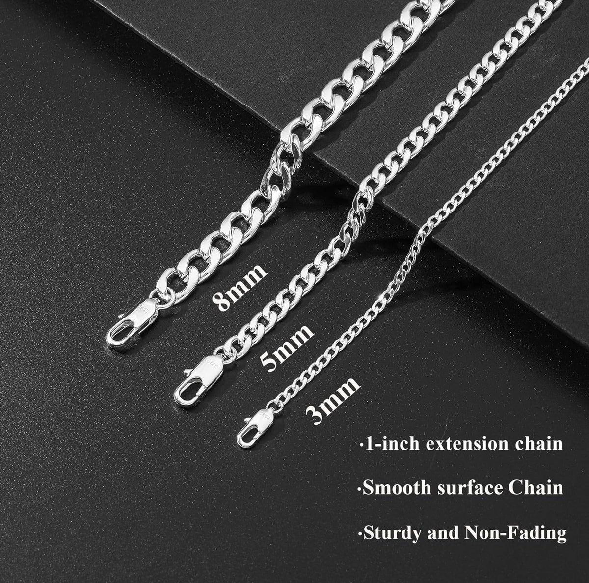 Sterling Silver Cuban Link Bracelet
