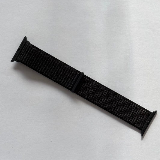 Black (Coloured) Nylon Apple Watch Band 38/40/41mm