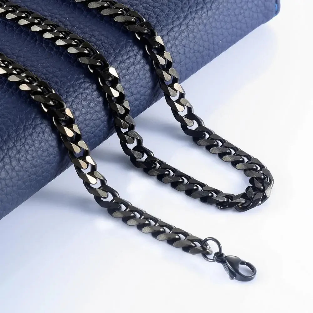 Cuban Chain Black | 7mm