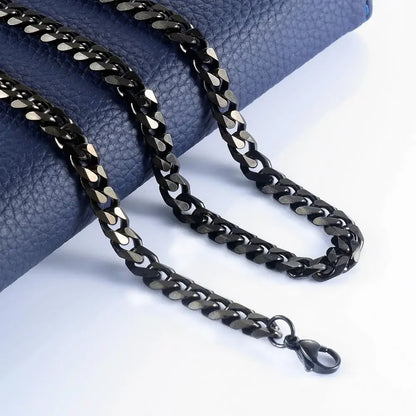 Cuban Chain Black | 7mm