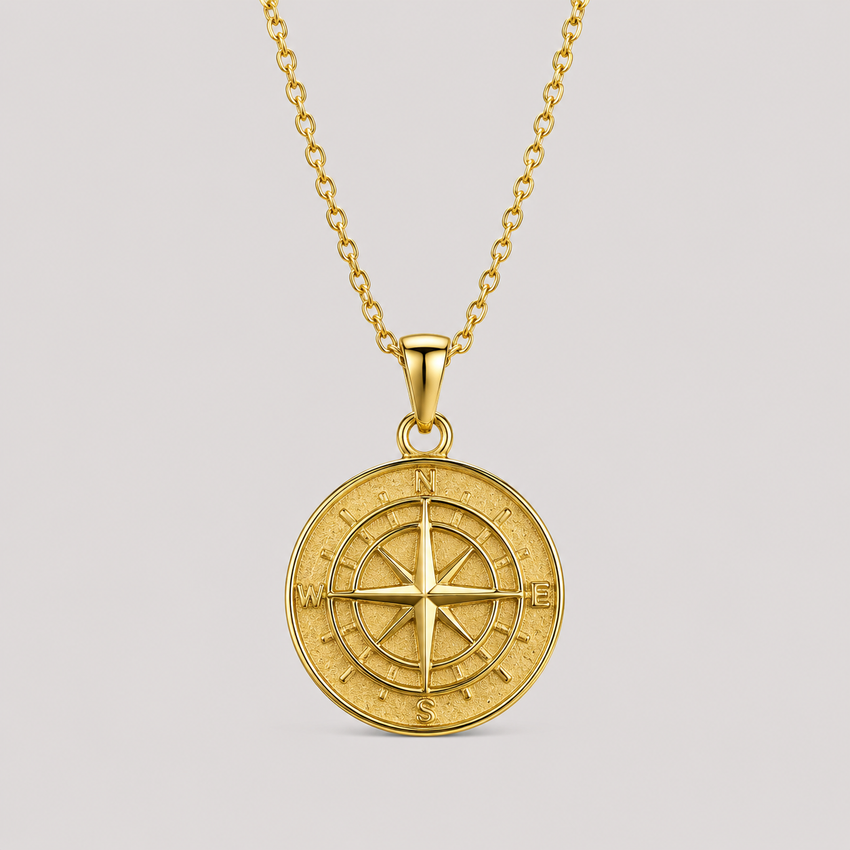 Compass Pendant (Gold)