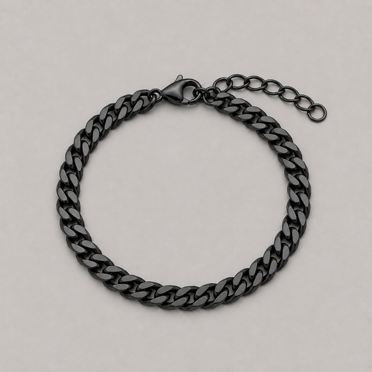 Cuban Link Bracelet (Black)