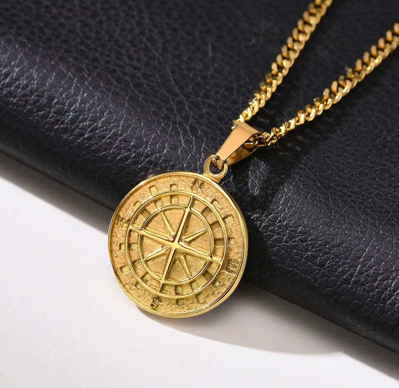 Compass Pendant (Gold)