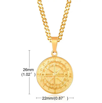 Compass Pendant (Gold)