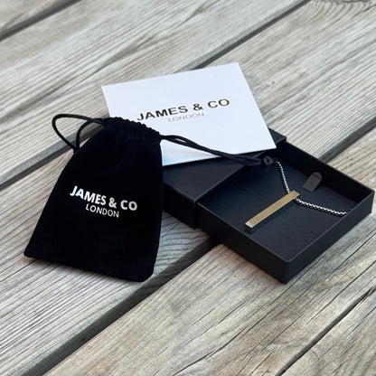 Classic Rectangle Pendant Necklace