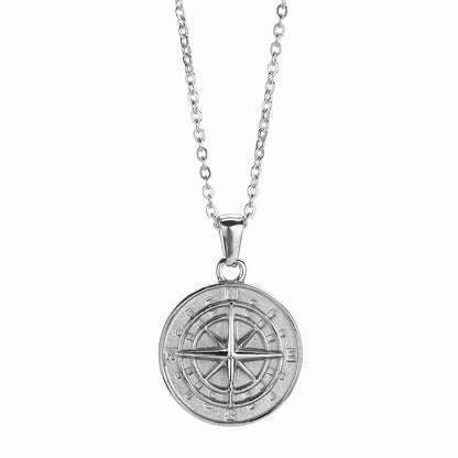 Compass Pendant (Silver)