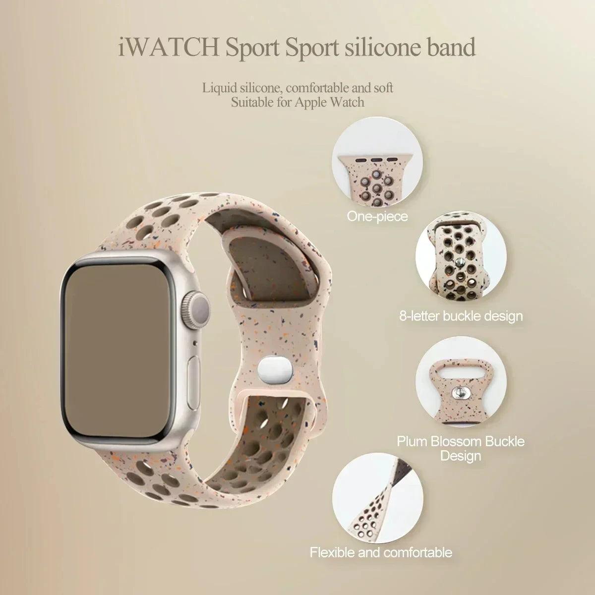 Bracelet de montre en silicone pour le sport