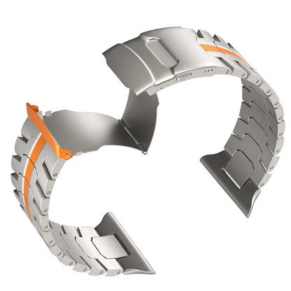 Titanium Apple Watch Band - Premium Metal Strap - Titanium Orange