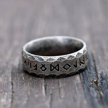 Men's 316L Stainless Steel Odin Viking Rune Ring