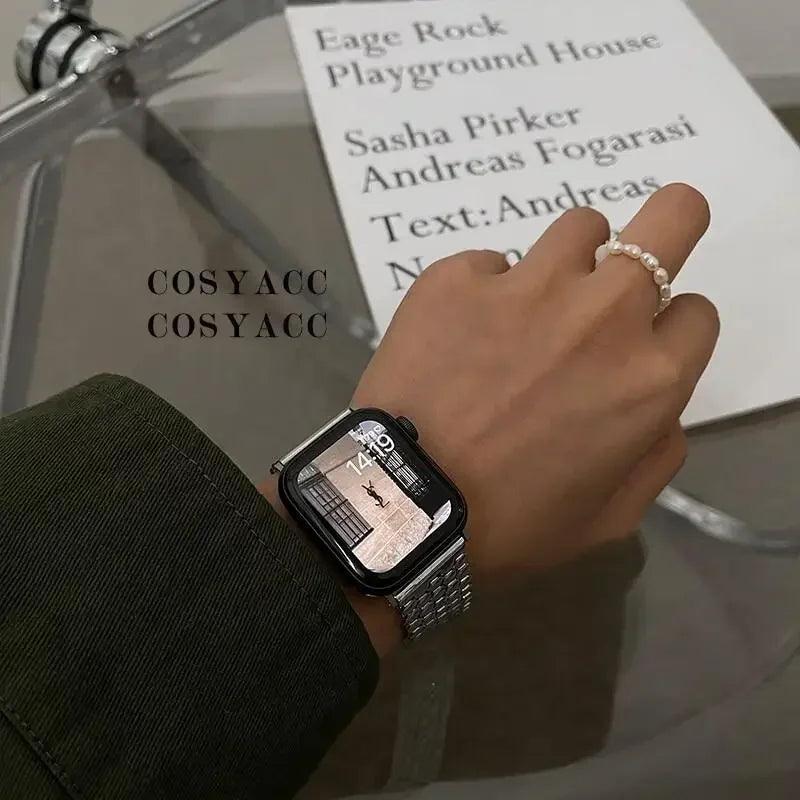 Stainless Steel Women's Strap for Apple Watch Luxury Bracelet