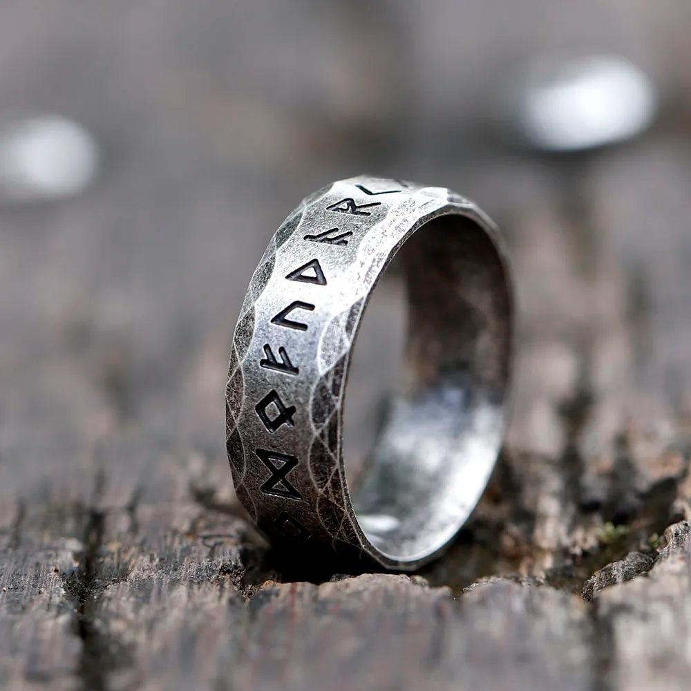 Men's 316L Stainless Steel Odin Viking Rune Ring