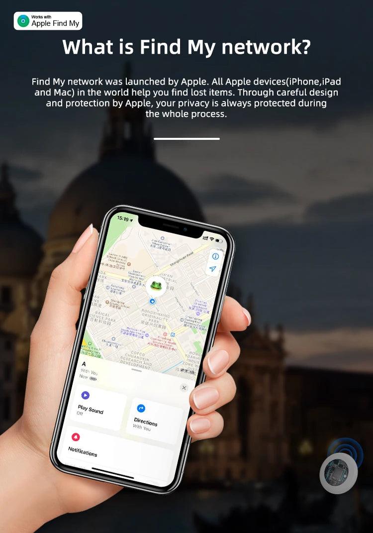 Smart Bluetooth GPS Tracker Work with Apple Find My APP