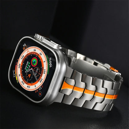 Titanium Apple Watch Band - Premium Metal Strap - Titanium Orange