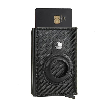 AirTag Smart Wallet – Carbon Leather