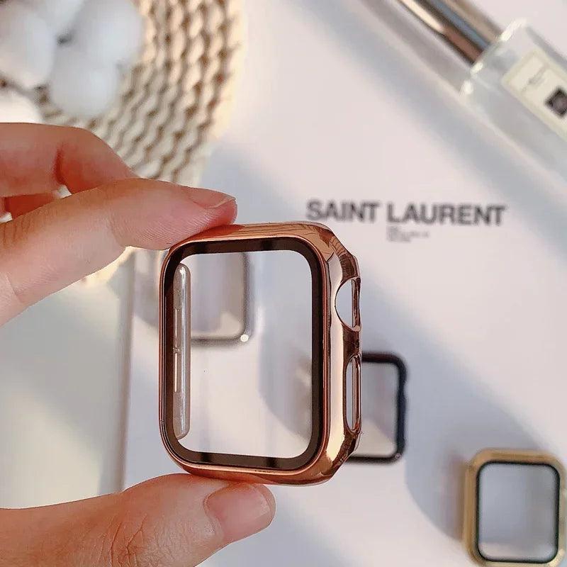 Coque en verre brillant pour Apple Watch