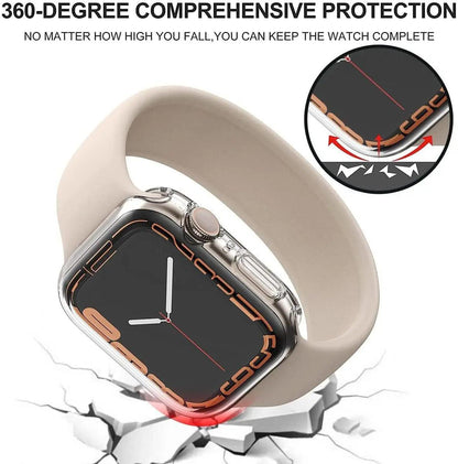 Bracelet pour Apple Watch 45MM 44MM iwatch 41MM 40MM Bracelet de poignet Protecteur d'écran Coque Apple Watch Série 8 7 SE 6 5 4 3