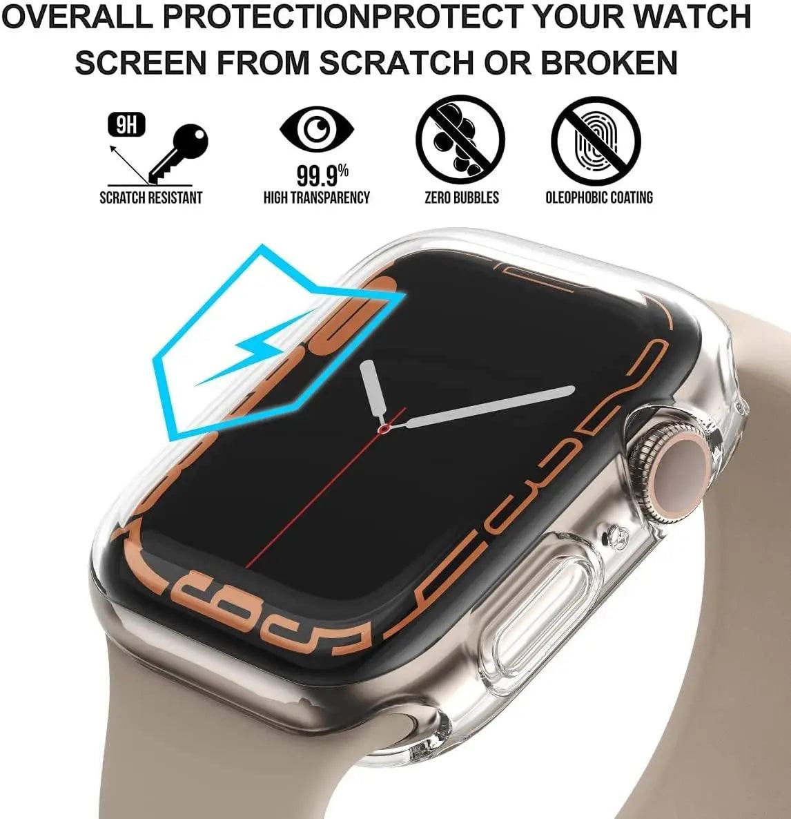 Strap for Apple watch band 45MM 44MM iwatch 41MM 40MM wrist bracelet Screen Protector Case Apple Watch Serie 8 7 SE 6 5 4 3 band