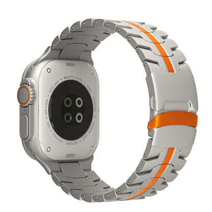 Titanium Apple Watch Band - Premium Metal Strap - Titanium Orange