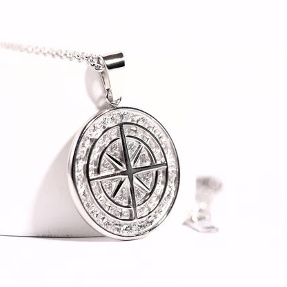 Compass Pendant (Silver)